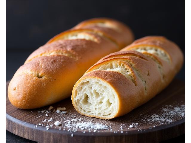 겉은 바삭하고 속은 촉촉한 황금빛 바게트