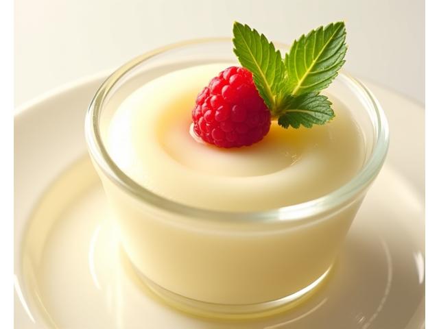 실크처럼 부드러운 수제 바닐라 푸딩