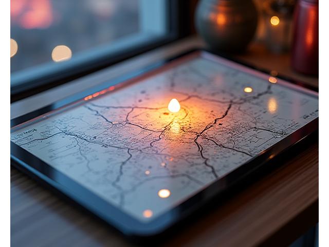 서울 북촌 지도가 펼쳐지고, 종로구와 중구 일대가 배달 가능 지역으로 지도에 표시된 모습